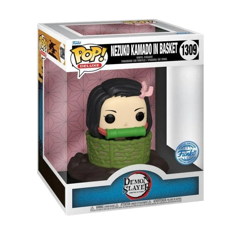 Funko Pop! Deluxe Animation Demon Slayer Nezuko Kamado In Basket 1309 Exclusivo