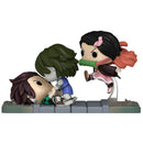 Funko Pop! Animation Demon Slayer Tanjiro & Nezuko Vs. Temple Demon 1419 Exclusivo