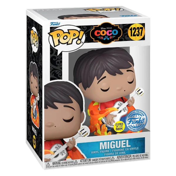 Funko Pop! Filme Disney Coco Viva A Vida é uma Festa Miguel 1237 Exclusivo Glow